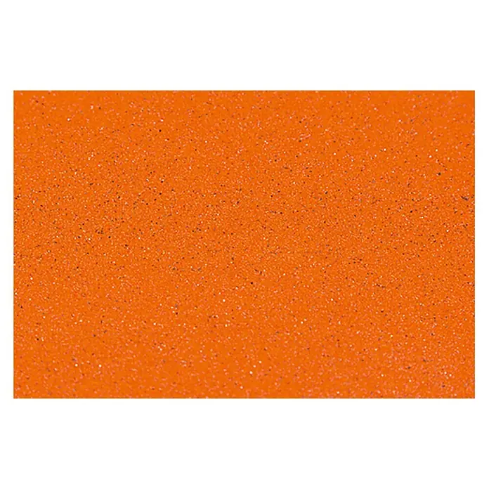 BAUHAUS Schleifpapier Super - Körnung: 80 - Lebhaft orangefarbene, körnige Oberfläche mit feinen dunklen und hellen Sprenkeln.