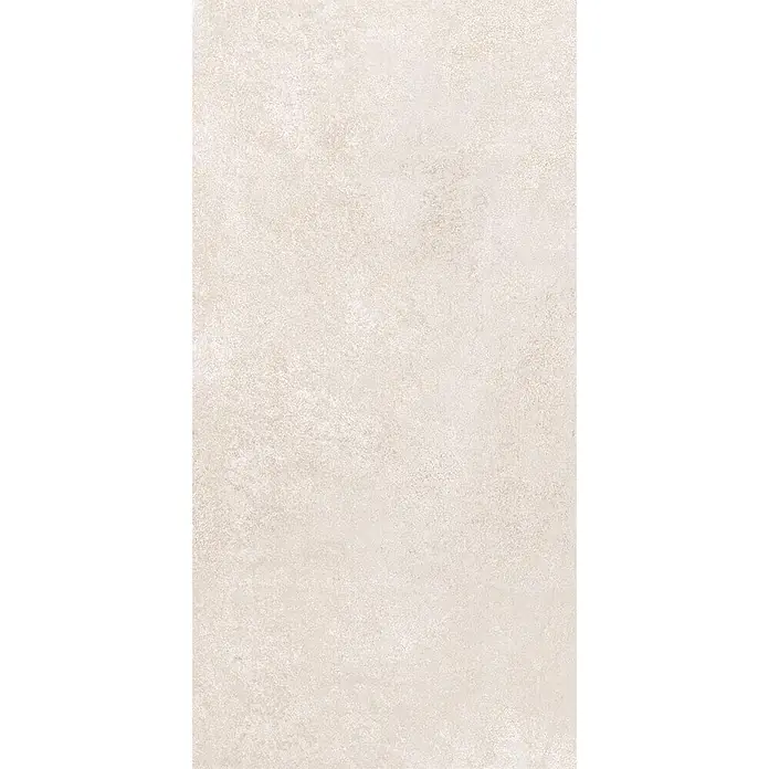 Feinsteinzeug in elfenbeinfarbener Betonoptik 30x60 - Italienische Fliesen -  - Hellbeige, matte Texturoberfläche mit unregelmäßigem Muster.