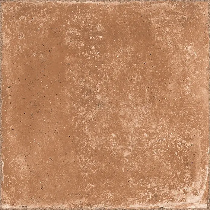 Feinsteinzeug in brauner natürlicher Terrakottaoptik 30x30 - Ital. Fliesen -  - Quadratische Terrakotta-Fliese mit strukturierter, rustikaler Oberfläche.