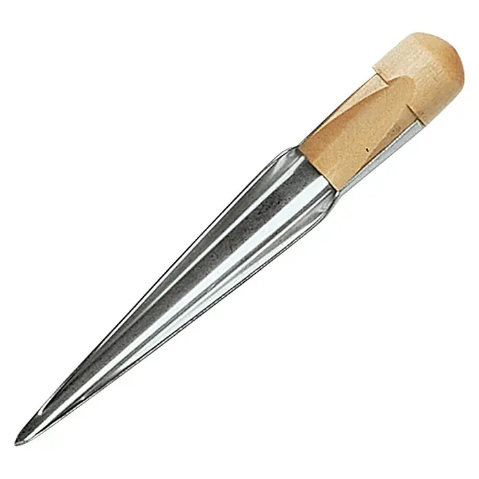 Marlspieker - Länge: 170 mm, Geeignet für: Tauwerk bis 16 mm - Ahle mit Holzgriff und Metallspitze, ideal zum Vorstechen von Löchern in Leder oder Stoff. Präzises Werkzeug für Handwerksprojekte.