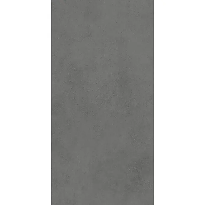 Feinsteinzeug in spachtelartiger schwarzer Harzoptik 60x120 - Ital. Fliesen -  - Dunkelgraue, strukturierte Oberfläche in Betonoptik.