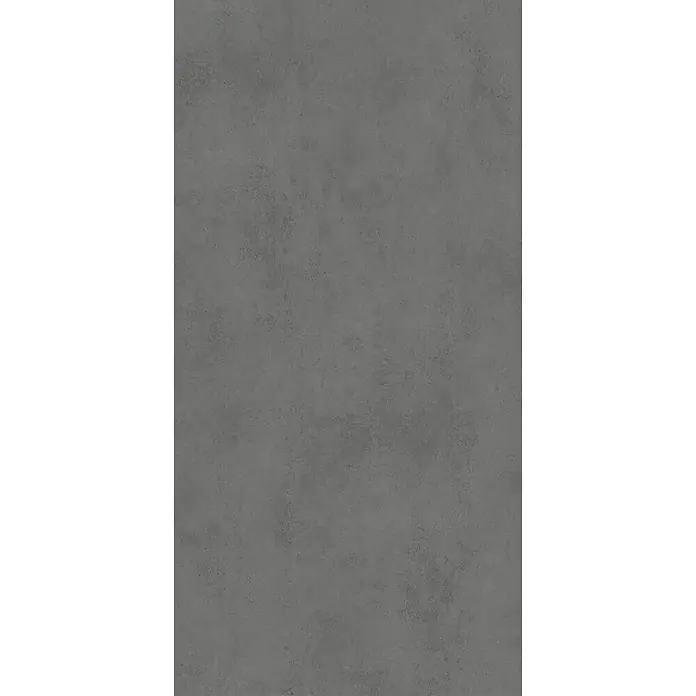 Feinsteinzeug in spachtelartiger schwarzer Harzoptik 60x120 - Ital. Fliesen -  - Dunkelgraue Betonoptik-Textur.