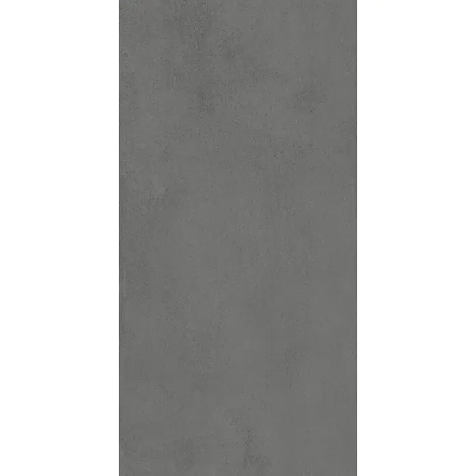 Feinsteinzeug in spachtelartiger schwarzer Harzoptik 60x120 - Ital. Fliesen -  - Dunkelgraue, leicht raue Textur.