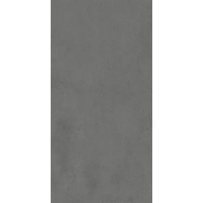 Feinsteinzeug in spachtelartiger schwarzer Harzoptik 60x120 - Ital. Fliesen -  - Matte dunkelgraue Oberfläche mit feiner, dezenter Textur.
