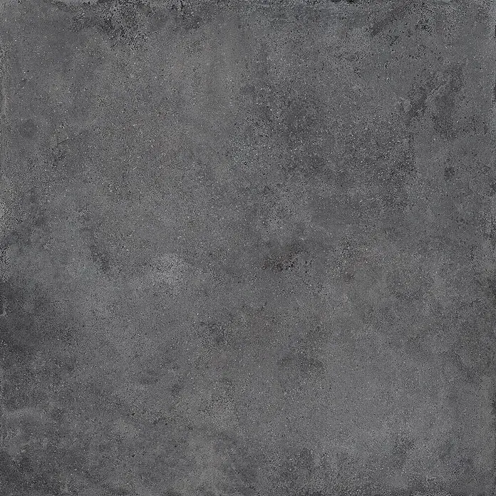 Feinsteinzeug in schwarzer Betonoptik 120x120 - Italienische Fliesen -  - Dunkelgraue, texturierte Fliese in Betonoptik, ideal für moderne Böden oder Wände.