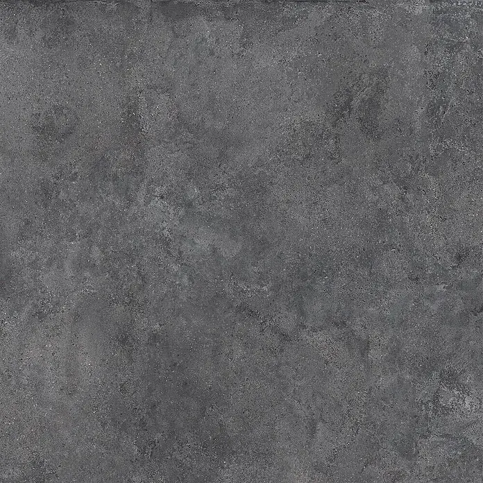 Feinsteinzeug in schwarzer Betonoptik 120x120 - Italienische Fliesen -  - Dunkelgraue Betonstruktur mit feinen Variationen.