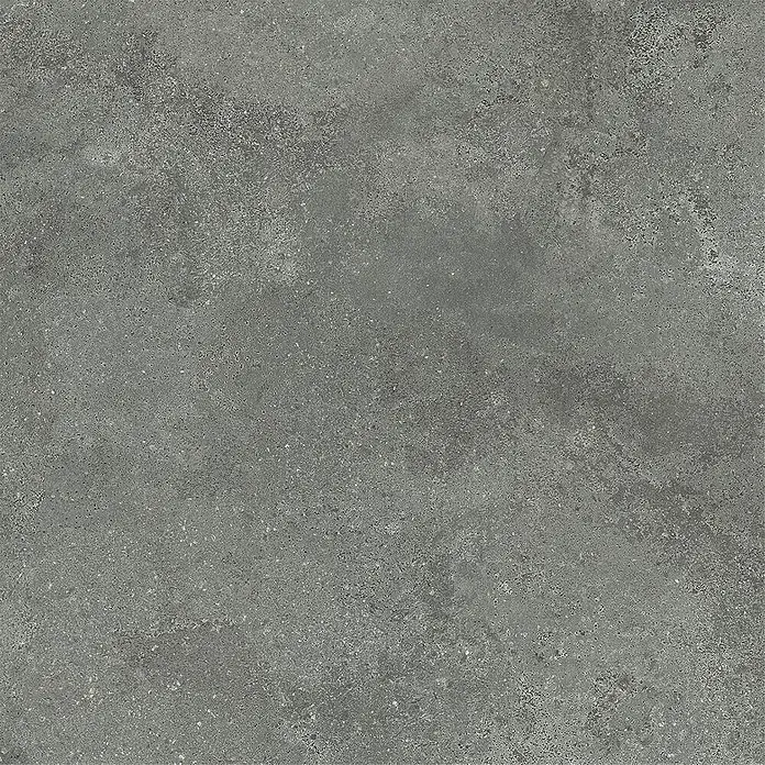 Feinsteinzeug in strukturierter grauer Betonoptik 80x80 - Ital. Fliesen -  - Dunkelgraue, texturierte Oberfläche in Beton- oder Steinoptik.