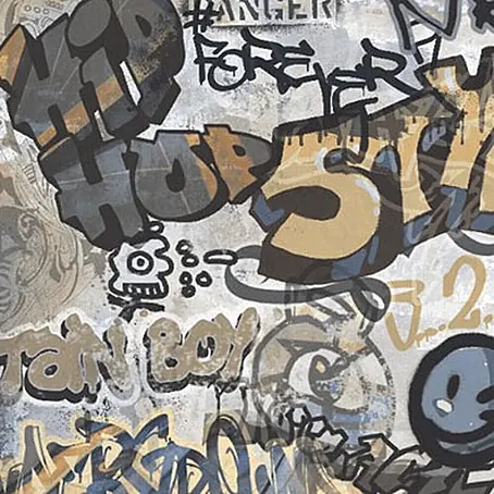 Dekorierte Graffiti-Feinsteinzeug Wandfliese in Grau 60x120, Ret
