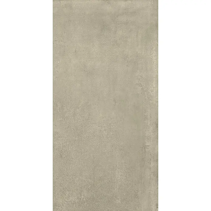 Feinsteinzeug in zeitgenössischer taupefarbener Betonoptik 60x120 -  - Strukturierte hellgraue Fliese in Betonoptik.