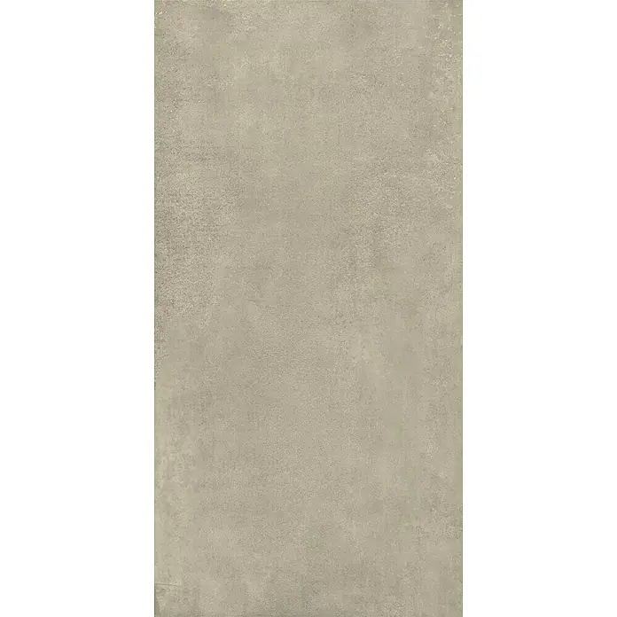 Feinsteinzeug in zeitgenössischer taupefarbener Betonoptik 60x120 -  - Texturierte hellbeige Betonoberfläche.