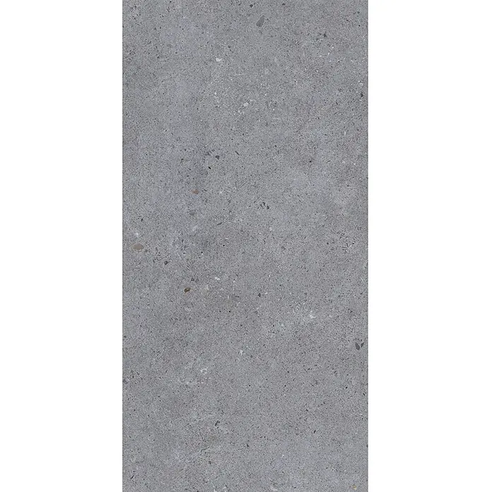 Design-Feinsteinzeug dunkelgrauer matter 30x60 - Italienische Fliesen -  - Graue Betonoptik-Fliese mit feinen Aggregatsprenkeln, für Böden und Wände geeignet.