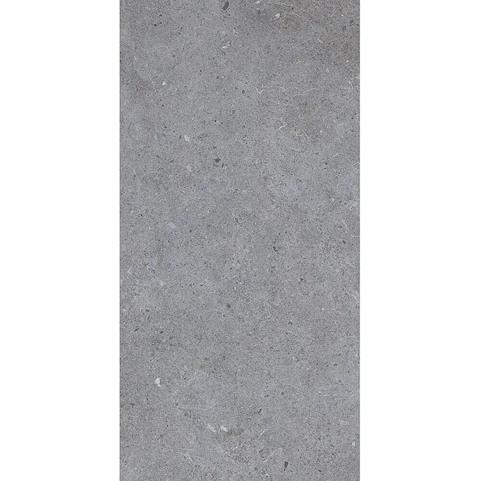 Design-Feinsteinzeug dunkelgrauer matter 30x60 - Italienische Fliesen -  - Graue, gesprenkelte Terrazzo-Fliese für Böden oder Wände.