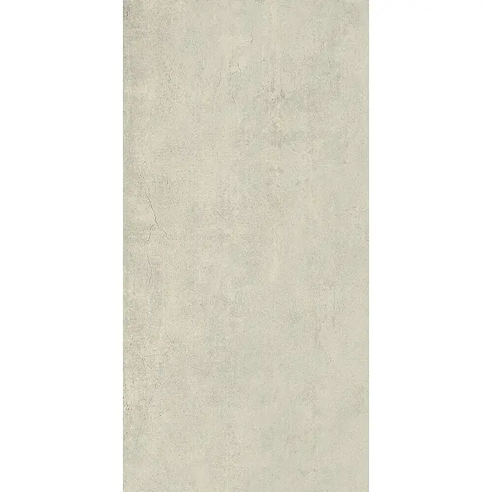Feinsteinzeug in weißer Betonoptik 30x60 - Italienische Fliesen -  - Helle, beigegrau Betontextur mit feinen Rissen für Wand- oder Bodenbelag.