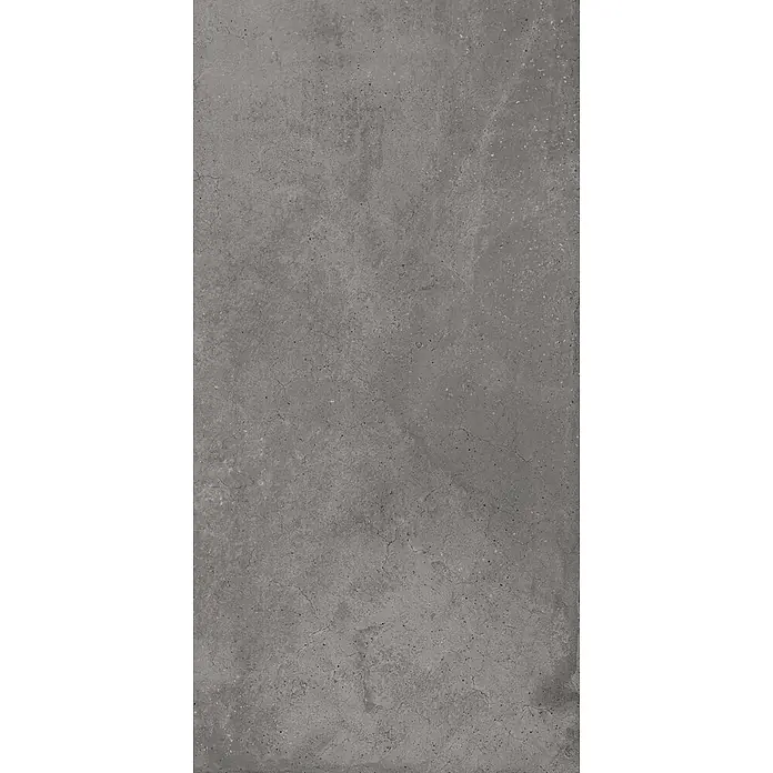 Feinsteinzeug in gewachster anthrazitfarbener Betonoptik 30x60 -  - Dunkelgraue Betontextur mit feinen Unregelmäßigkeiten.
