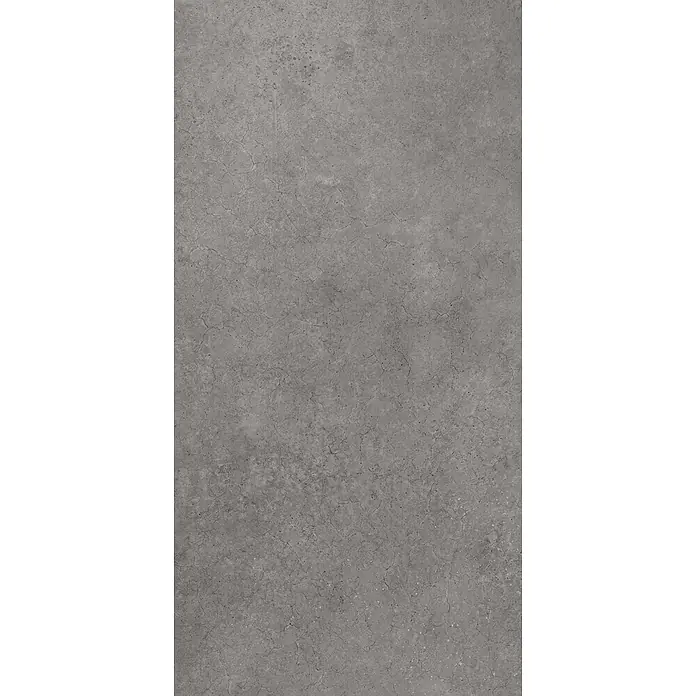 Feinsteinzeug in gewachster anthrazitfarbener Betonoptik 30x60 -  - Dunkelgraue Betonstruktur mit feinen Rissen und Variationen, geeignet für industrielle oder moderne Oberflächen.