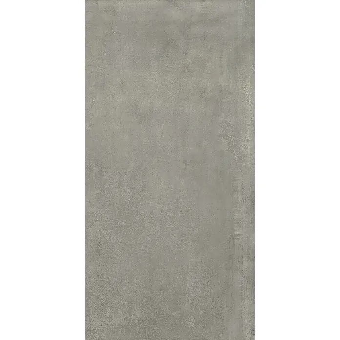 Feinsteinzeug in dunkelgrau Betonoptik 60x120 - Italienische Fliesen -  - Graue Betonoberfläche mit subtiler Textur und kleinen Unvollkommenheiten.