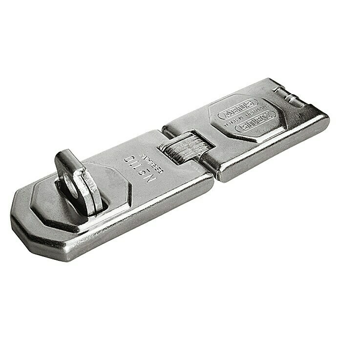 Abus Gelenk-Überfalle 110Maße Überfalle: 155 x 45 mm, Durchmesser Öse: 12,2 mm, Stahl Front View