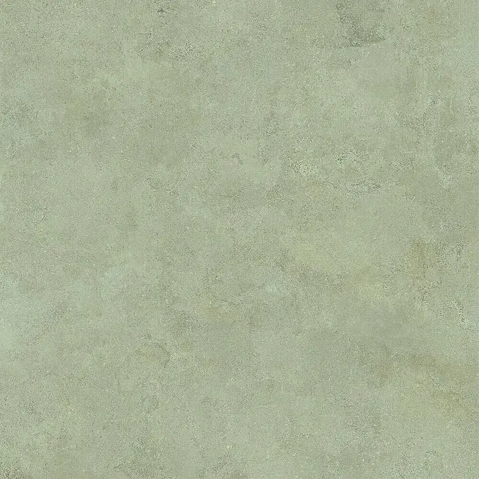 Feinsteinzeug in grüner Betonoptik 120x120 - Italienische Fliesen -  - Salbeigrüner strukturierter Untergrund.
