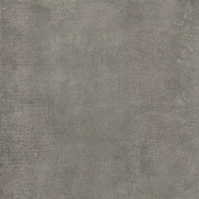 Feinsteinzeug in zeitgenössischer dunkelgrauer Betonoptik 60x60 -  - Dunkelgraue, strukturierte Beton- oder Steinoberfläche mit verwitterter Optik.