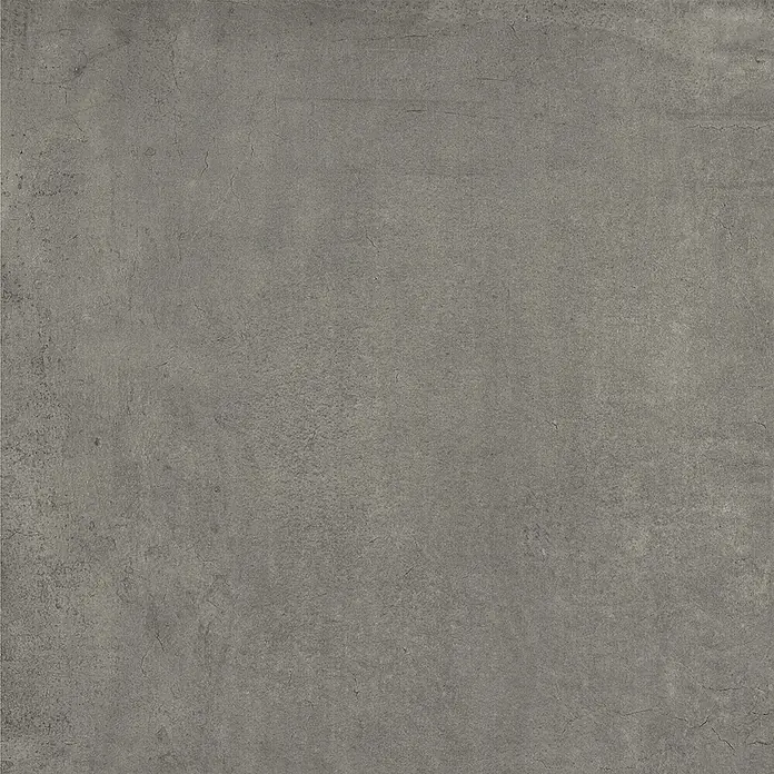Feinsteinzeug in zeitgenössischer dunkelgrauer Betonoptik 60x60 -  - Dunkelgraue Betontextur mit subtilen Oberflächenvariationen.