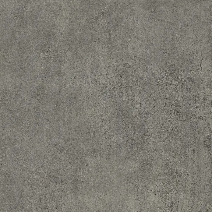 Feinsteinzeug in zeitgenössischer dunkelgrauer Betonoptik 60x60 -  - Dunkelgraue Fliese in Betonoptik mit feiner, rauer Textur.