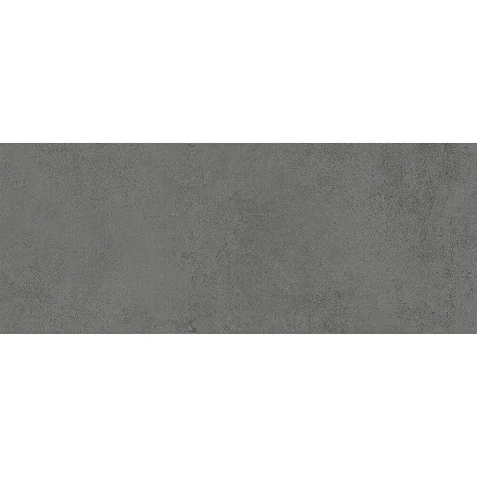 Feinsteinzeug Wandfliese matter schwarzer Harzoptik 20x50 - Ital. Fliesen -  - Dunkelgraue, texturierte Oberfläche mit matter, betonähnlicher Optik.