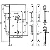 Stabilit Korridor-Einsteckschloss (DIN-L, Falztüren, Profilzylinder PZ, Verriegelung: 1-tourig)