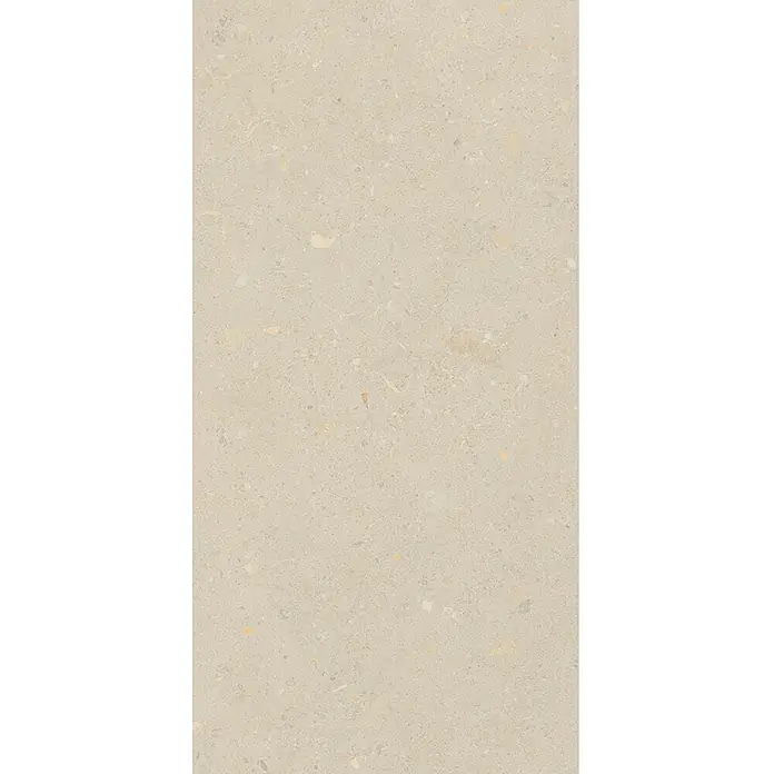 Feinsteinzeug in matter beiger Betonoptik 30x60 - Italienische Fliesen -  - Helle beige gesprenkelte Stein-ähnliche Oberfläche, ideal für Bodenbeläge.