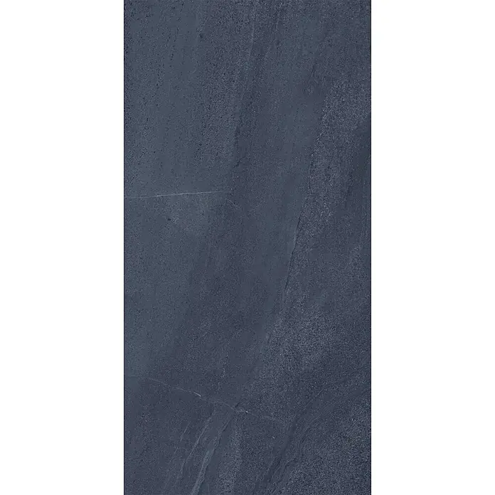 Feinsteinzeug in edler schwarzer Steinoptik 60x120 - Italienische Fliesen -  - Dunkelgraue, strukturierte Steinplatte mit feinen Adern, für Boden oder Wände.