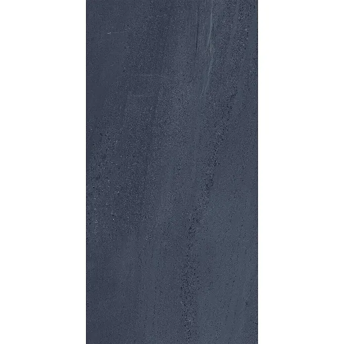 Feinsteinzeug in edler schwarzer Steinoptik 60x120 - Italienische Fliesen -  - Dunkelblaugraue, texturierte Stein- oder Betonoberfläche mit feiner Maserung.