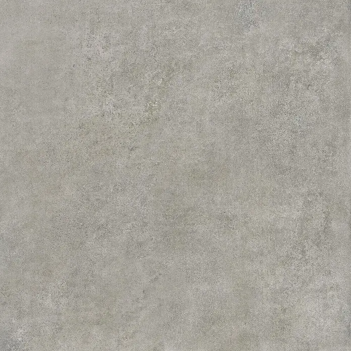 Feinsteinzeug in moderner dunkelgrauer Betonoptik 80x80 - Ital. Fliesen -  - Helle graue Betonoptik Fliese mit subtiler Textur für Böden/Wände.