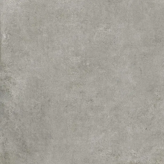 Feinsteinzeug in moderner dunkelgrauer Betonoptik 80x80 - Ital. Fliesen -  - Gesprenkelte graue Beton-ähnliche Oberfläche mit subtilen Variationen.