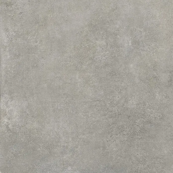 Feinsteinzeug in moderner dunkelgrauer Betonoptik 80x80 - Ital. Fliesen -  - Quadratische graue Fliese mit einer betonähnlichen, strukturierten Oberfläche.