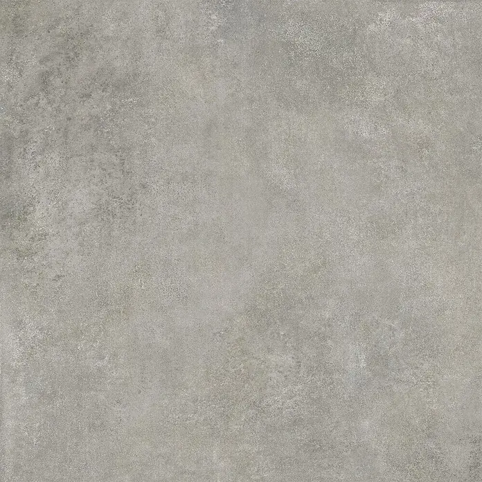 Feinsteinzeug in moderner dunkelgrauer Betonoptik 80x80 - Ital. Fliesen -  - Hellgraue Fliese in Zementoptik mit feiner Textur, ideal für Böden oder Wände.