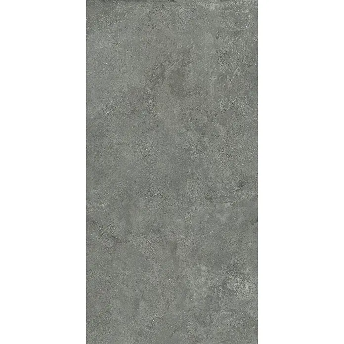 Feinsteinzeug Außen strukturierter grauer Betonoptik 60x120, R11 -  - Dunkelgraue, melierte Betonoptikfliese mit strukturierter Oberfläche.