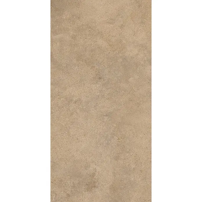 Feinsteinzeug-Fliese in strukturierter beiger Betonoptik 60x120 -  - Hellbraune, strukturierte Fliese mit subtilen Farbvariationen für eine Natursteinoptik.