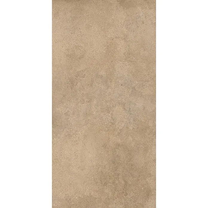 Feinsteinzeug-Fliese in strukturierter beiger Betonoptik 60x120 -  - Hellbraune, sandstrukturierte Fliese, ideal für strapazierfähige Boden- und Wandverkleidungen.