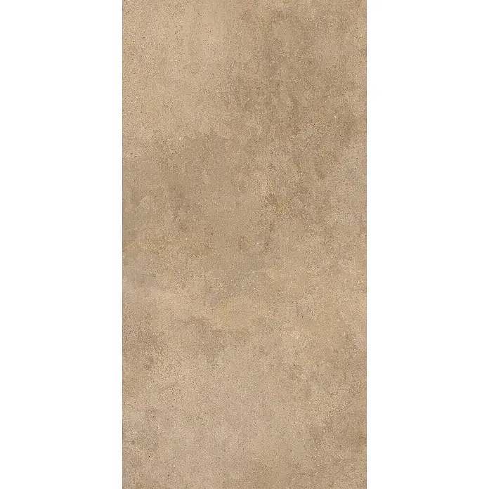 Feinsteinzeug-Fliese in strukturierter beiger Betonoptik 60x120 -  - Strukturierte beige Fliese mit sandiger Natursteinoptik.
