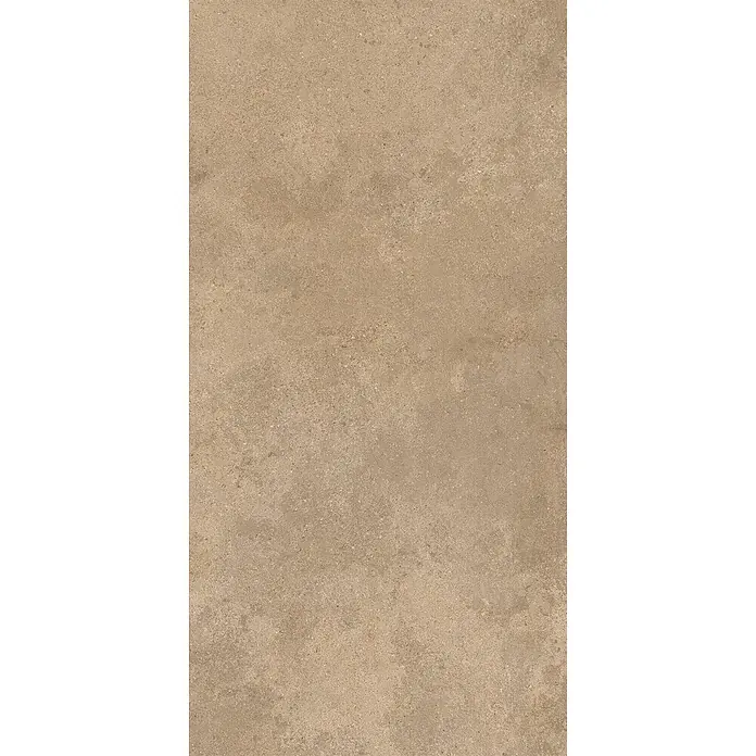Feinsteinzeug-Fliese in strukturierter beiger Betonoptik 60x120 -  - Hellbraune, sandige Boden- oder Wandfliese mit Natursteinoptik.
