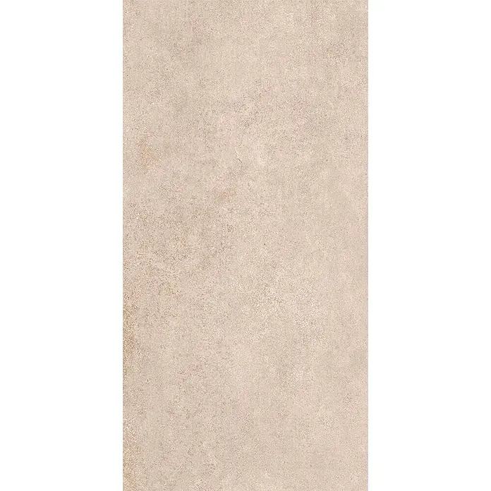 Feinsteinzeug in beiger Betonoptik 30x60 - Italienische Fliesen -  - Hellbeige Fliese mit texturierter, natursteinähnlicher Oberfläche.