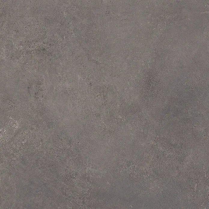 Feinsteinzeug in metallischer brauner Betonoptik 60x60 - Ital. Fliesen -  - Dunkelgraue, matte, texturierte Oberfläche mit Beton- oder Steinoptik.