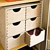 Predalni element  (20 x 28 x 28 cm, Število predalov: 6 kos) | 1400 - Boxen Körbe Wannen Holz | AAJA - Boxen_Körbe_Wannen | AAJ - Aufbewahrung | AA - Eisenwaren | A - Eisenwaren | BAUHAUS