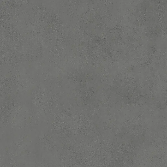 Feinsteinzeug in spachtelartiger schwarzer Harzoptik 80x80 - Ital. Fliesen -  - Dunkelgraue, leicht strukturierte Oberfläche mit mattem Finish, Beton- oder Steinoptik.