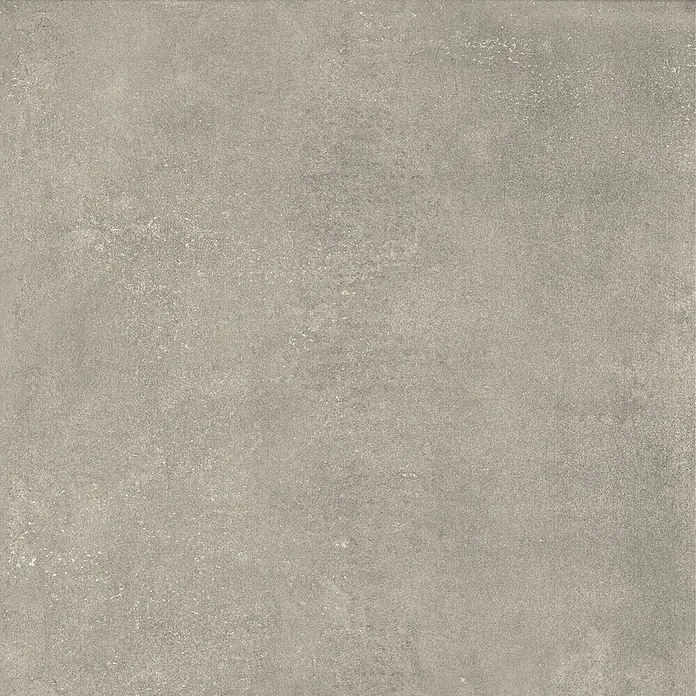 Feinsteinzeug in zeitgenössischer grauer Betonoptik 60x60 - Ital. Fliesen -  - Graue Fliese in Betonoptik mit subtilen Texturvariationen.