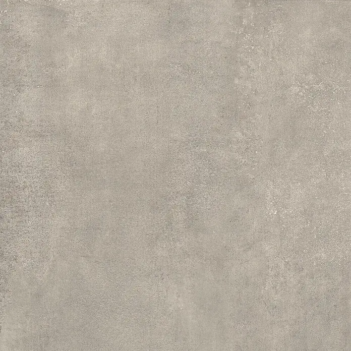Feinsteinzeug in zeitgenössischer grauer Betonoptik 80x80 - Ital. Fliesen -  - Hellgraue Betontextur, ideal für Bodenbeläge oder Wandverkleidungen.