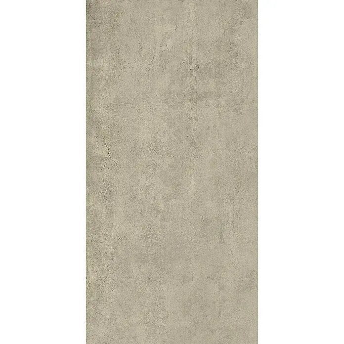 Feinsteinzeug in grauer taupefarbener Betonoptik 30x60 - Ital. Fliesen -  - Helle beigegrau-Betontextur mit feinen Rissen, ideal für modernes Industriedesign.