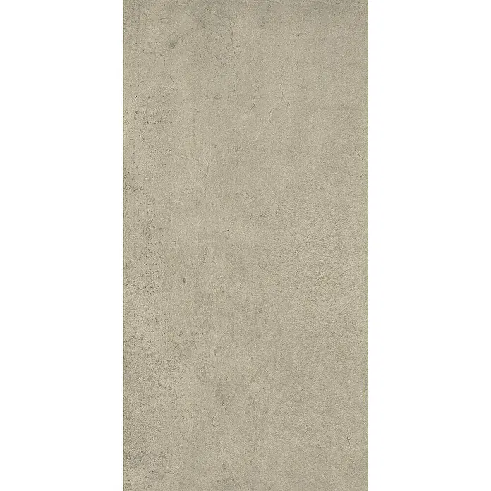 Feinsteinzeug in grauer taupefarbener Betonoptik 30x60 - Ital. Fliesen -  - Neutraler hellgrau-beiger Betonoptik-Untergrund mit feinen Rissen.