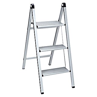 Stabilomat Basicline Huishoudtrap Slim (Aantal tredes: 3 st., Werkhoogte: 2,75 m, Belastbaarheid: 150 kg, Aluminium)