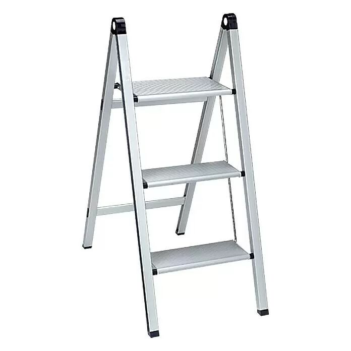 Stabilomat Basicline Klapptritt Slim - Anzahl Tritte: 3 Stk., Arbeitshöhe: 2,75 m, Belastbarkeit: 150 kg, Aluminium