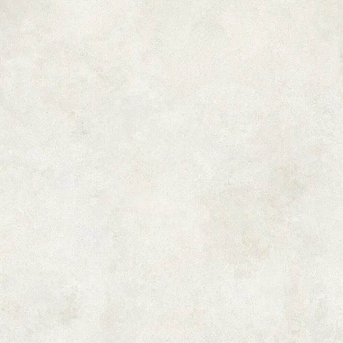 Feinsteinzeug in weißer Betonoptik 120x120 - Italienische Fliesen -  - Helle, cremeweiße Textur, die feinem Beton oder subtilem Naturstein ähnelt.